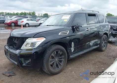2020 Nissan Armada Platinum 4Wd из США, поврежденный, VIN JN8AY2NE5L9780711